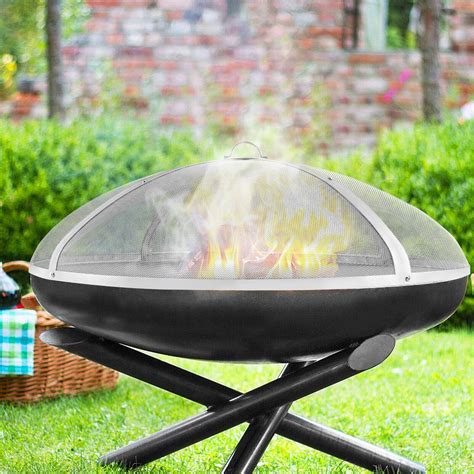 36 Round Stainless Steel Fire Pit Spark Screen Cover On Sale Bed Bath And Beyond 39379914