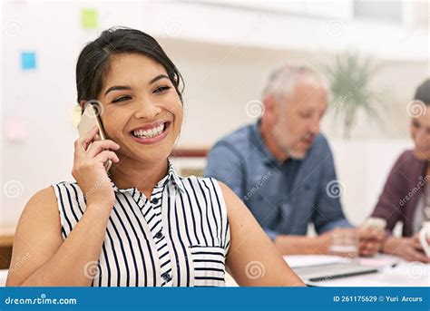 Always Available Even In Her Meetings A Young Woman Using Her Phone