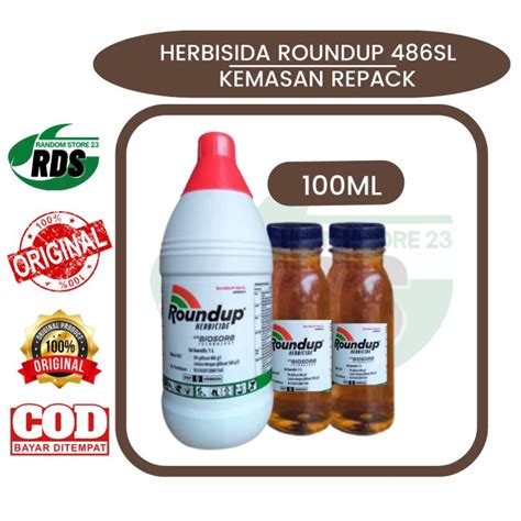 herbisida roundup sl ml kemasan repacking original lazada indonesia