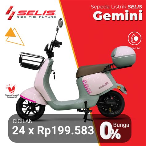 Jual SELIS Emoped Sepeda Listrik Gemini Shopee Indonesia