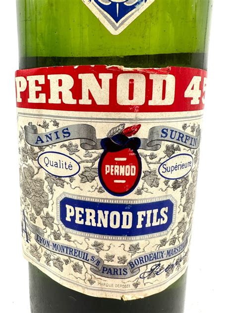 Pernod 45 Liqueur Danis Qualite Superieure 1l 45 1960s Ebay