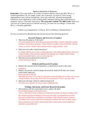 Article Analysis Assignment Instructions Revised Docx Rsch