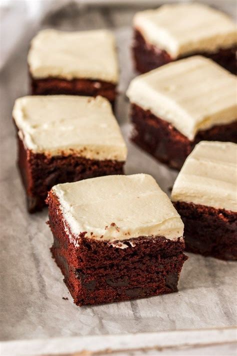 Red Velvet Brownies With Cream Cheese Icing Recipe Cream Cheese