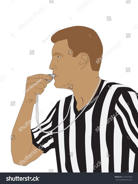 Basketball Referee Stock Vector 120137740 - Shutterstock