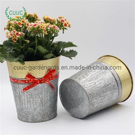 Portable Nursery Bed Raised Farmhouse Zinc Planter Flower Pot Plant China Flower Pot Planter