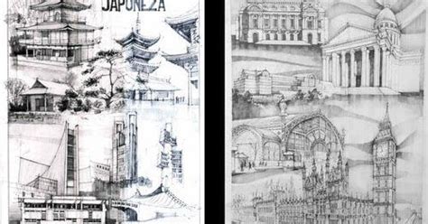 The History Of Architecture In Drawings Architecture Sketch