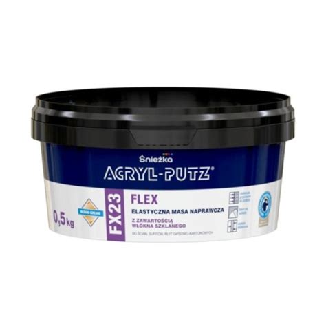 ŚNIEŻKA Acryl-Putz FX23 Flex Elastyczna masa naprawcza 0,5 kg z ...