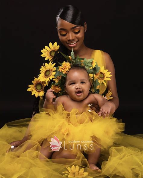 Amazing Sunflowers Sheer Yellow Tulle Long Train Dress Lunss