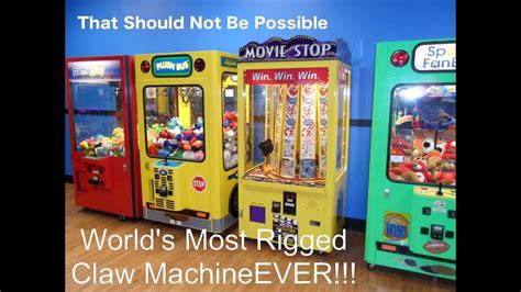 World S Most Rigged Claw Machine Ever Youtube