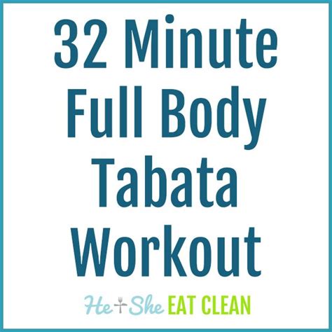 32 Minute Full Body Tabata Workout