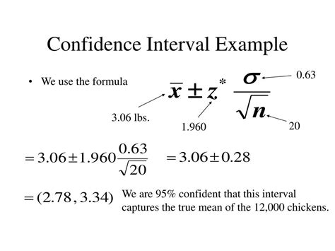 Confidence Interval Formula Calculator Example With