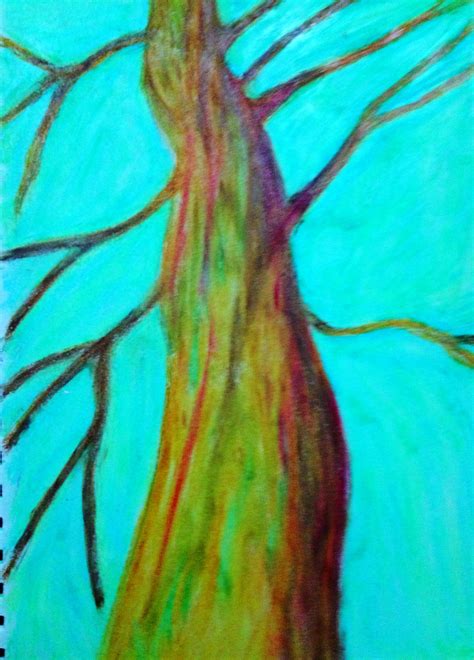 tree oil pastel 2011 | Oil pastel, Painting, Tree oil