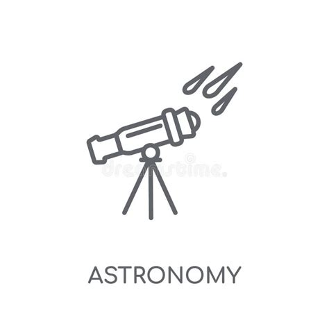 Icono Linear De La Astronomía Concepto Moderno Del Logotipo De La