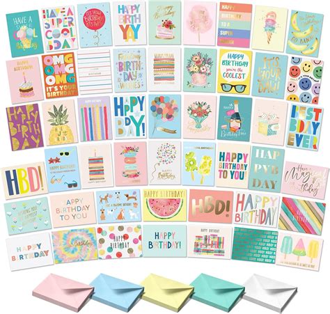 Sweetzer And Orange Gold Foil Bulk Birthday Cards Assortment