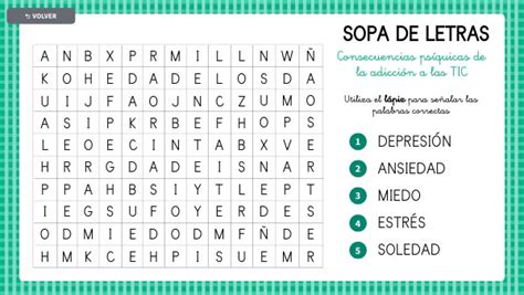 Adicciones SOPA DE LETRAS