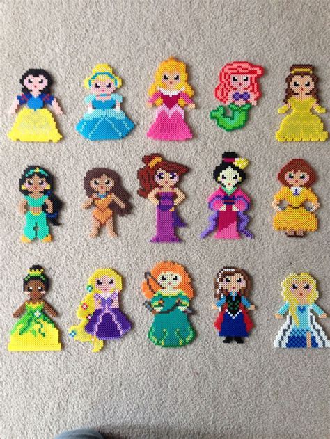 Mini Perler Bead Disney Princess