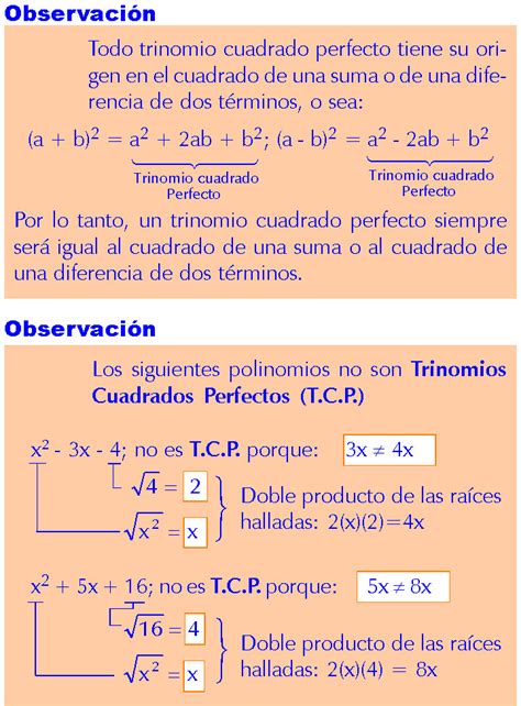 Factorizacion De Un Trinomio Cuadrado Perfecto Ejercicios Resueltos