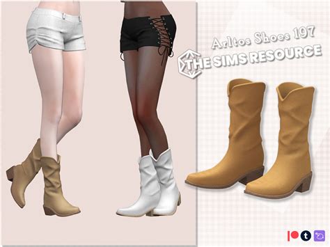 The Sims Resource Suede Boots 197