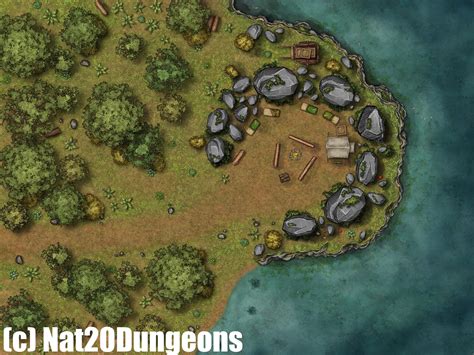 Forest Camp Battle Map Dnd Battle Map D D Battlemap Dungeons And