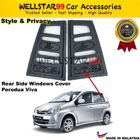 Made Malaysia Perodua VIVA Rear Side Window Triangle Mirror Cover