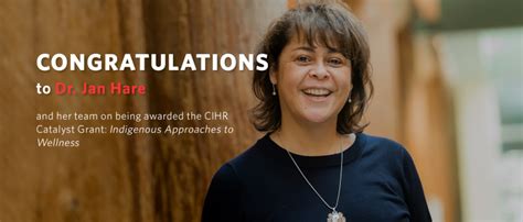 Congratulations To Dr Jan Hare And Her Team On Being Awarded The Cihr