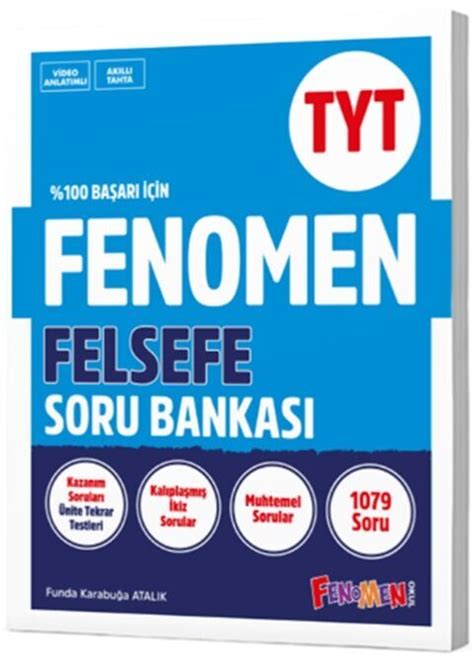 Fenomen Okul Yayınları TYT Felsefe Soru Bankası Kitapİşler İşler