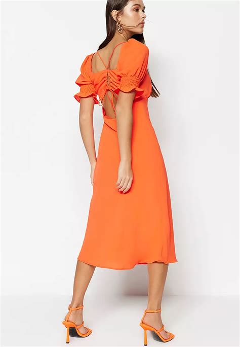 Buy Trendyol A Line Midi Dress 2024 Online Zalora Philippines