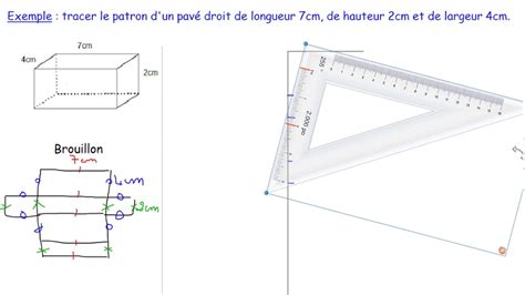 Cycles Construire Un Patron D Un Pav Droit Youtube