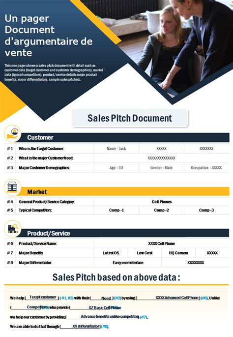 Top 10 des Modèles D Argumentaire de Vente avec des échantillons et des