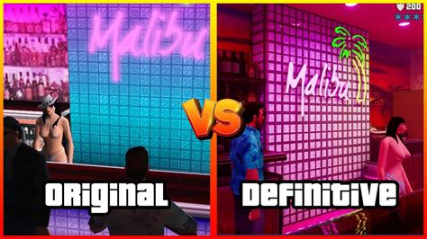 Malibu Club Comparison Gta Vice City Original Vs Definitive Edition