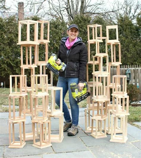 DIY Wood Lantern Centerpieces - Jaime Costiglio