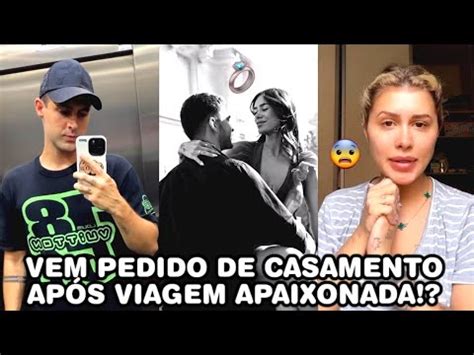 Ana Mosconi e João chegam em Londrina e vem pedido de casamento