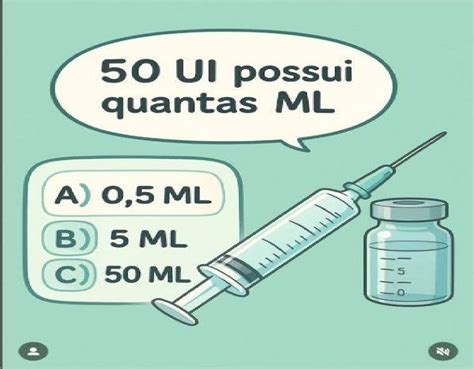 Quantos Ui Tem 5mg - 50 UI equivale a quantos mL? Descubra a resposta! - Arte no Papel Online