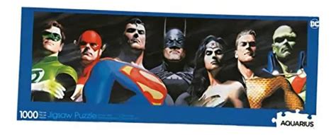 Aquarius Dc Comics Liga De La Justicia 1000pc Slim Puzzle Mercadolibre