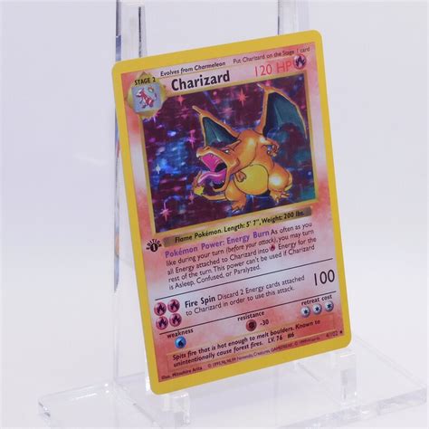 Charizard St Edition Shadowless Base Set High Quality Etsy