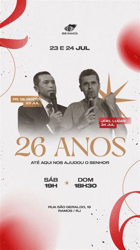 Aniversário Igreja Flyer Igreja Church Graphic Design Culto Igreja