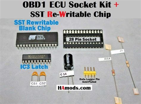 OBD1 ECU Full Socket KIT SST Re Writable Chip OBD1 P28 P30 P61 P91