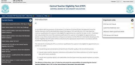 Ctet Result 2022 Coming Soon Application Form Eligibility Fee