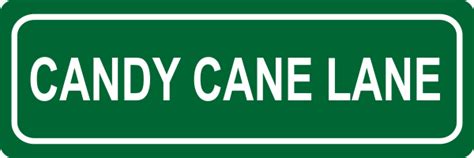 Candy Cane Lane Street Sign | Customsigns.com