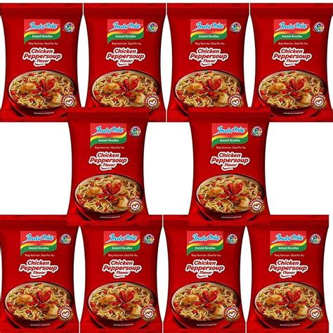 Indomie Instant Noodles Chicken Pepper Soup Flavor 10 Pack Walmart