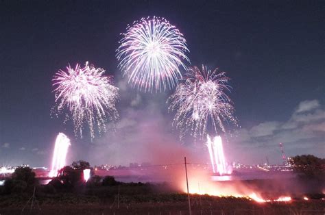 東京・いたばし花火大会で火災、大会中止 目玉花火が草に延焼か 写真特集24 毎日新聞