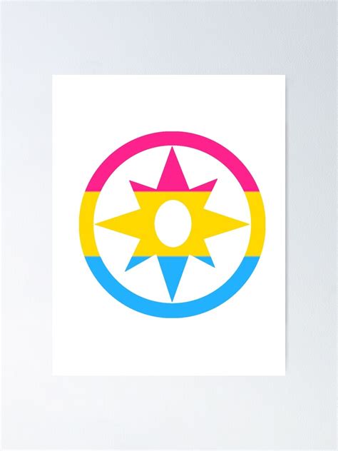 Star Sapphire Pansexual Flag Poster By Forrestfire Redbubble