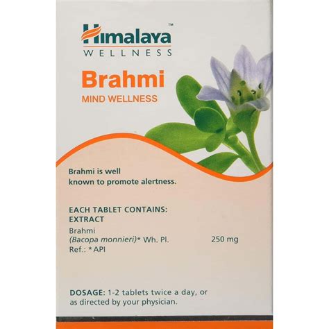 Buy HIMALAYA WELLNESS PURE HERBS BRAHMI MIND WELLNESS 60 TABLETS PACK ...