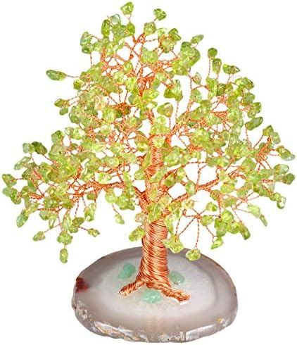 Amazon De Kyeygwo Geld Baum Auf Achat Basis Bonsai Skulptur Figur F R