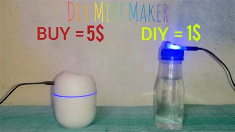 How To Make A Diy Humidifier At Home Diy Mist Maker Fog Machine Youtube