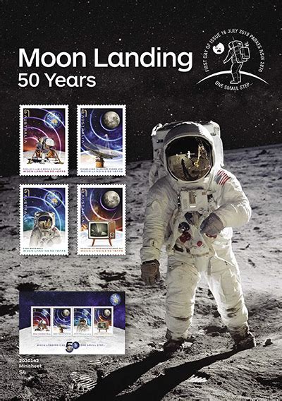 Australia Moon Landing Years Stamps Collectspace Messages