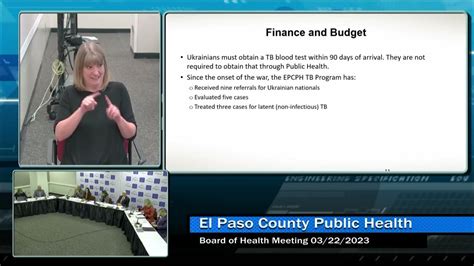 El Paso County Board Of Health March 22 2023 Youtube