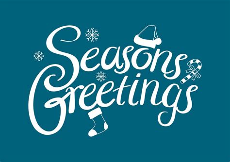 Seasons Greetings Text 6457115 Vector Art At Vecteezy