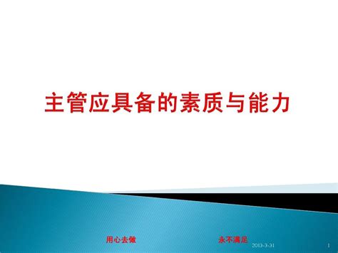 主管应具备的素质与能力word文档在线阅读与下载无忧文档