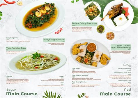 Menu At Tsamara Resto And Function Hall Restaurant Bekasi Regency